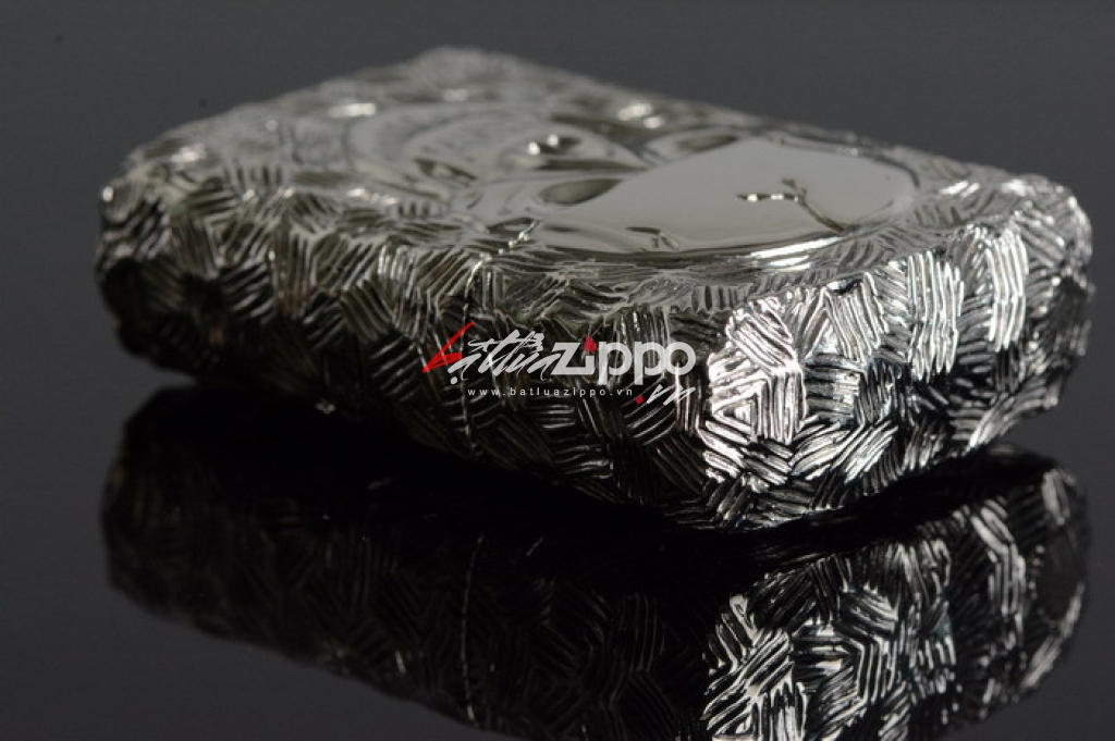 Bật lửa Zippo chính hãng nguyên khối đúc hình đầu lâu mặt kia xương tréo