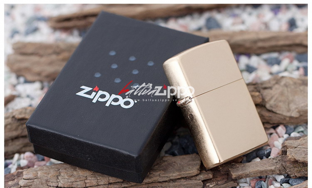 Bật lửa Zippo chính hãng 207G vàng xước