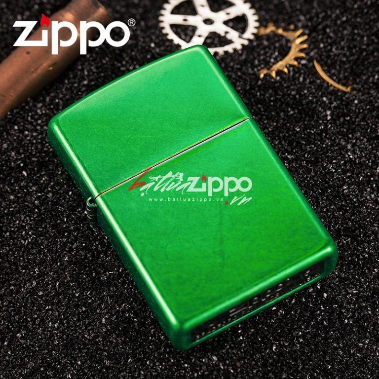Bật Lửa Zippo Sơn Màu Xanh Tươi Mát - SKU 24840 – Zippo Meadow