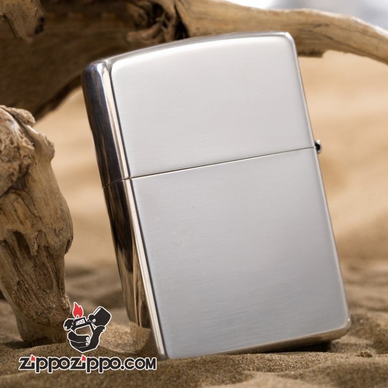Bật lửa ZIppo Bạch kim khắc bông hồng