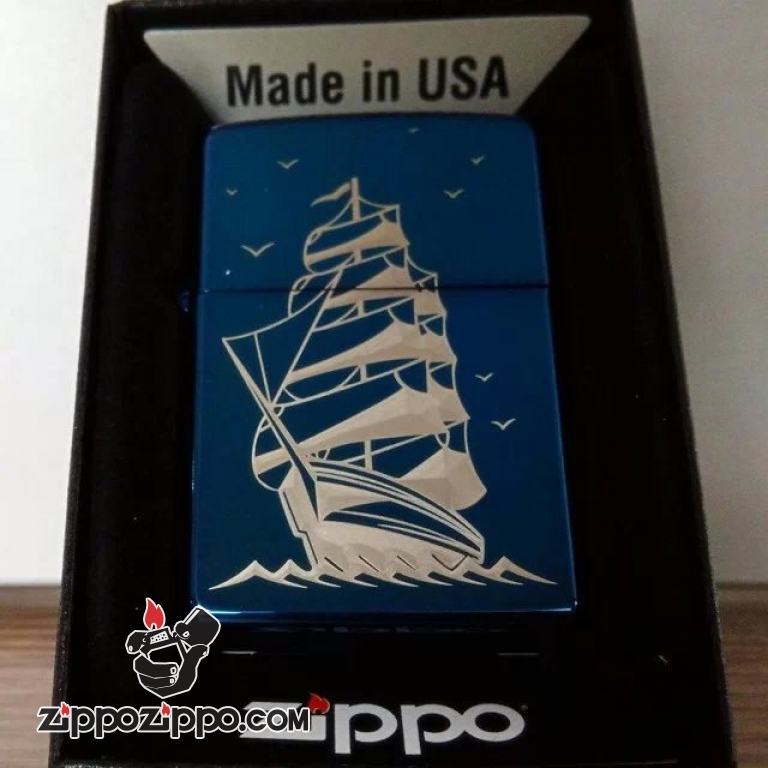Bật lửa Zippo phiên bản Original in mô hình chiếc thuyền