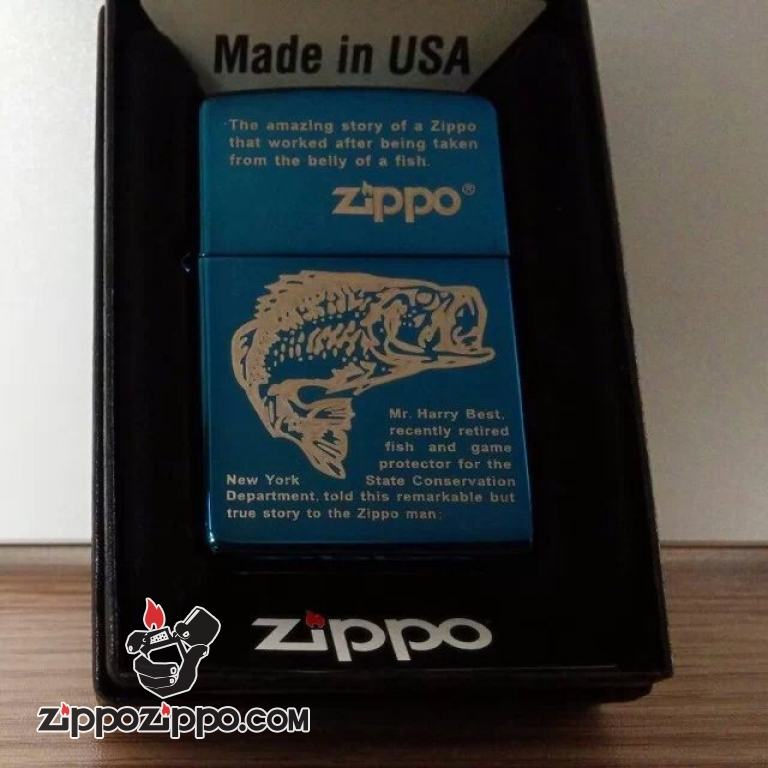 Bật lửa Zippo phiên bản Original in hình cá