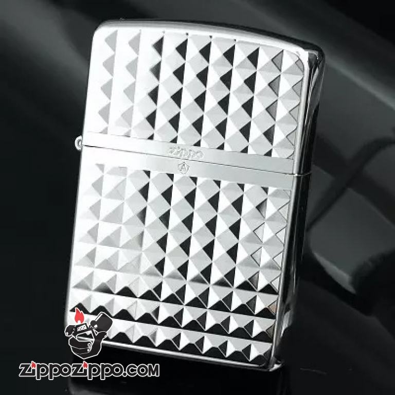 Bật lửa Zippo phiên bản caro mắt lưới nổi