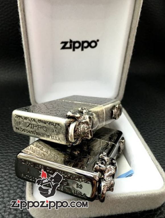 Bật lửa Zippo phiên bản 1937 đúc nổi hình đầu lâu