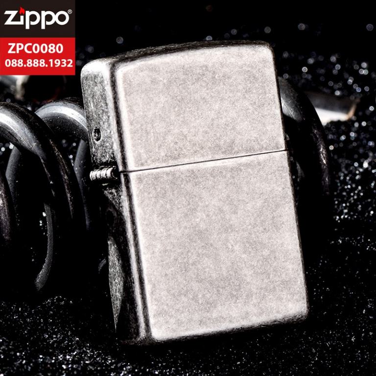 Bật lửa Zippo chính hãng kiểu bạc cổ điển 121FB