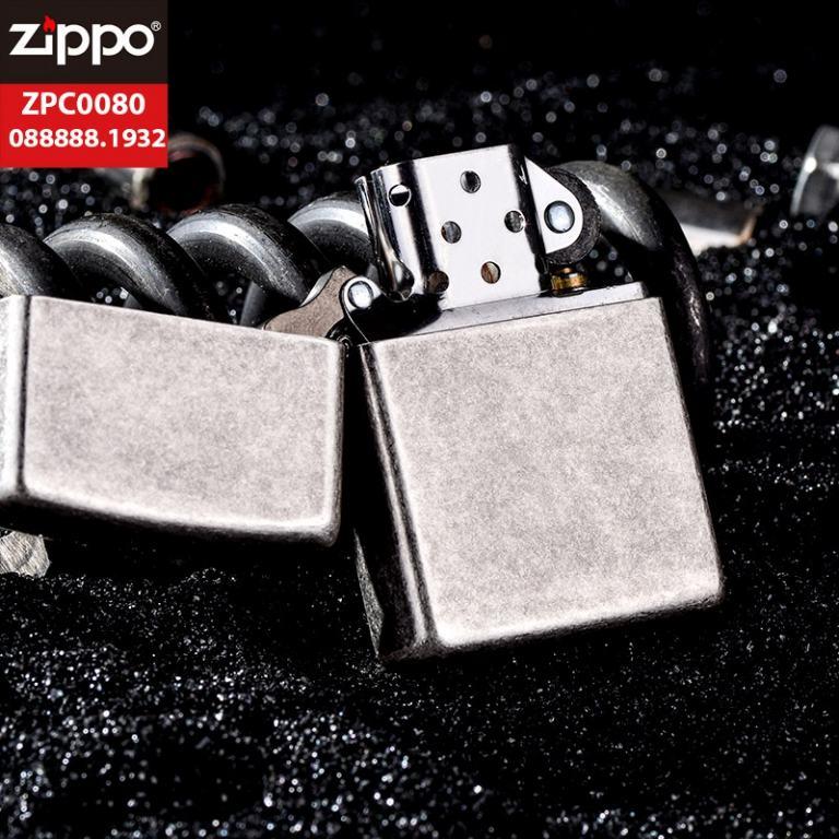 Bật lửa Zippo chính hãng kiểu bạc cổ điển 121FB