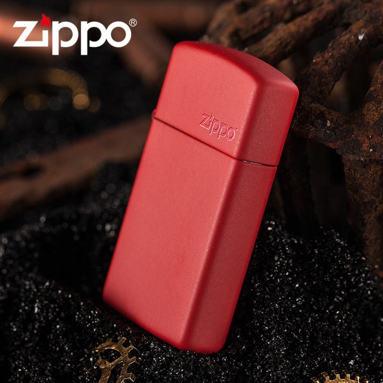 Bật Lửa Zippo Bản Nhỏ Sơn Màu Đỏ - Logo Zippo SKU 1633ZL – Zippo Slim® Red Matte