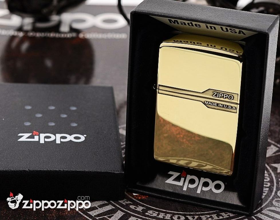 Bật lửa Zippo chính hãng đồng bóng  nhẹ thiết kế cổ điển