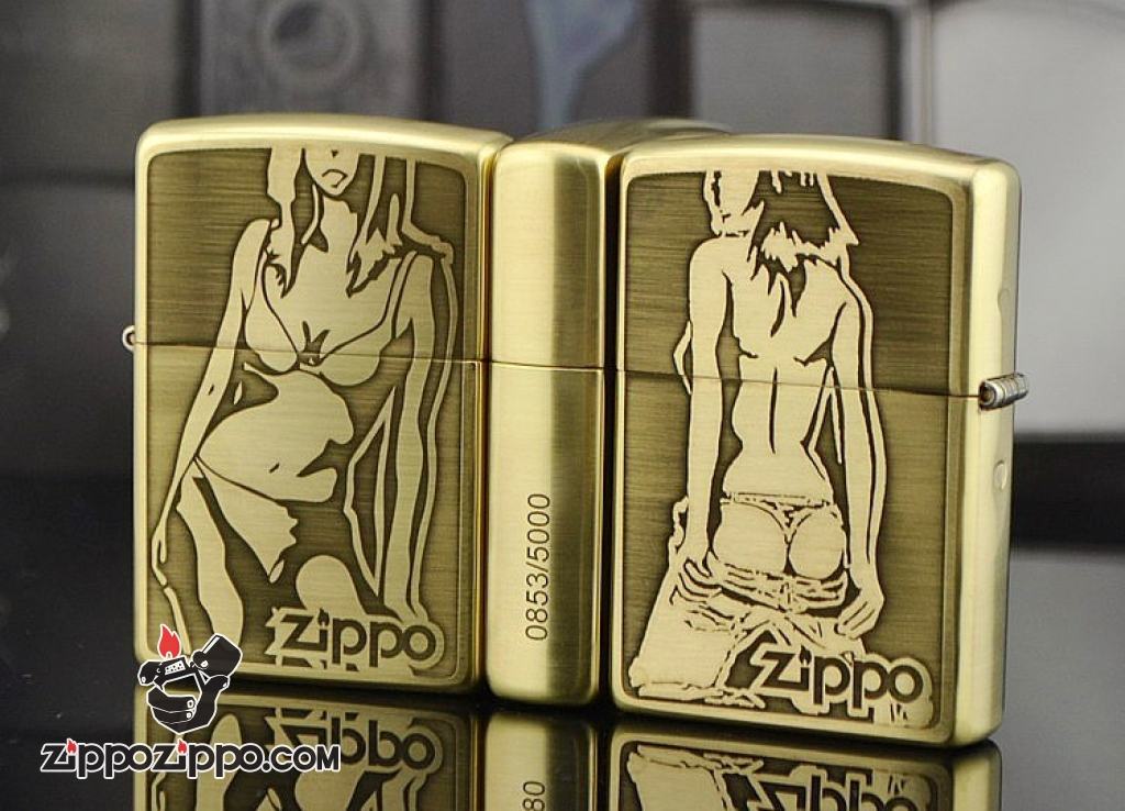 Bật lửa Zippo Phiên Bản Bóng khắc hình cô gái sexy