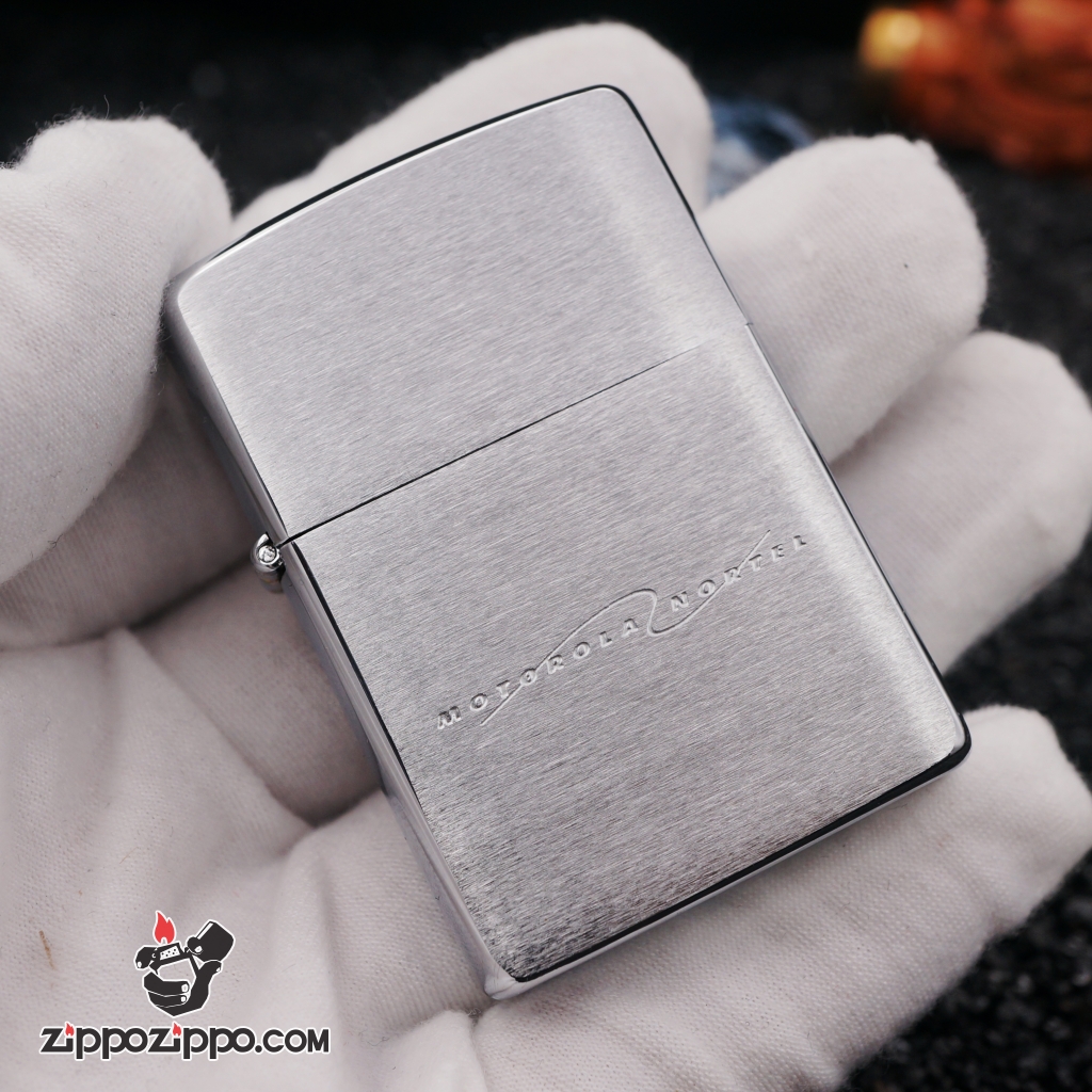Bật lửa zippo cổ Motorola IX mầu bạc (1993)