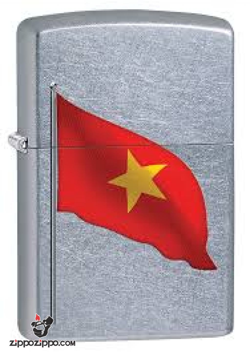 zippo hình cờ đỏ việt nam
