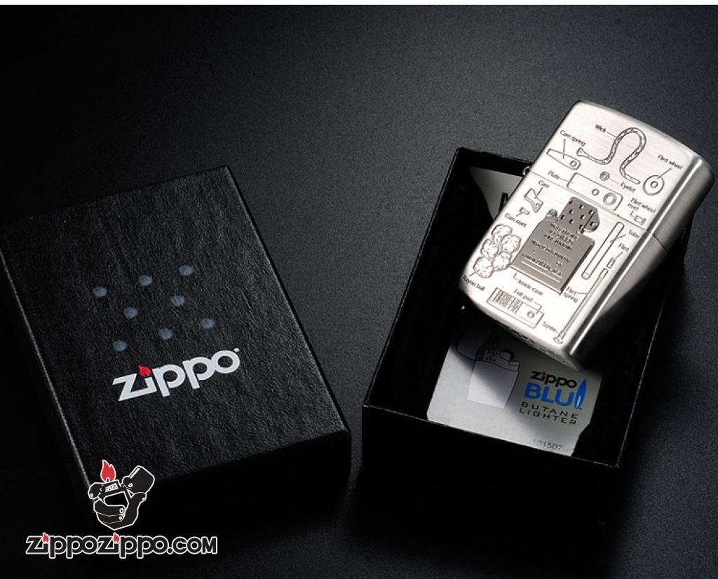 Bật lửa ZIppo Chính Hãng khắc mô hình Zippo