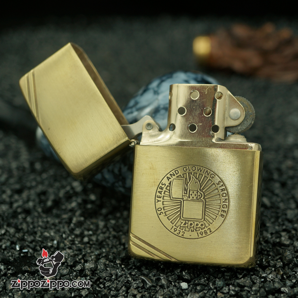 Zippo cổ đồng nguyên chất chu niên 1932-1982