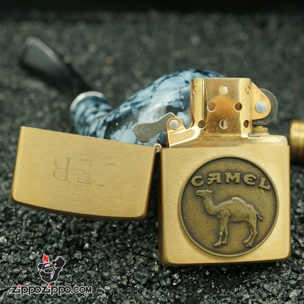 zippo cổ mầu đồng nguyên chất hình camel chu niên 1932 - 1992