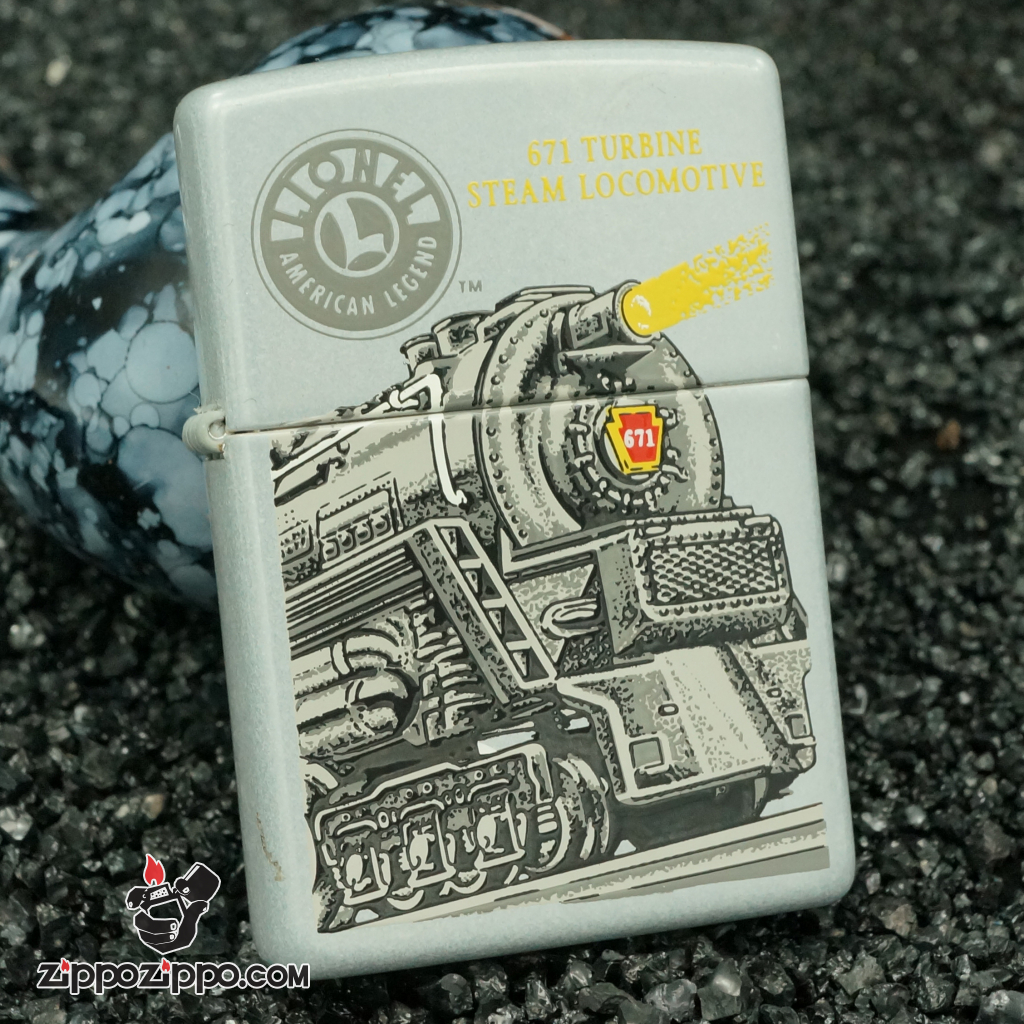 zippo cổ xe lửa xản xuất năm 1999 - lionel 671