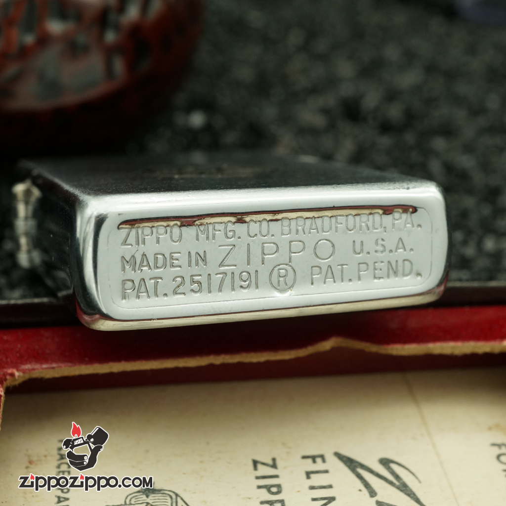 zippo cổ mầu bạc G:E sản xuất năm 1952