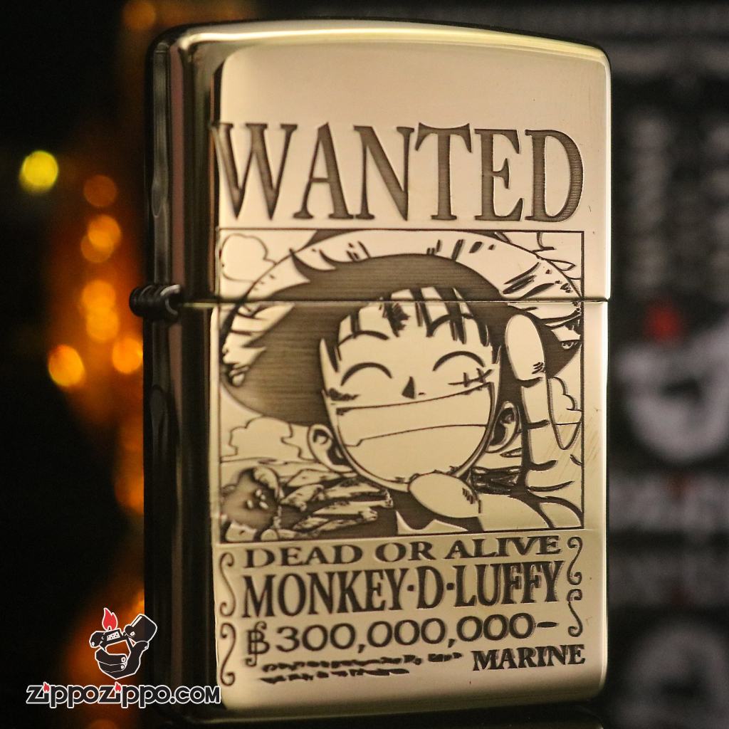 Zippo chính hãng bản đồng bóng Luffy One Piece