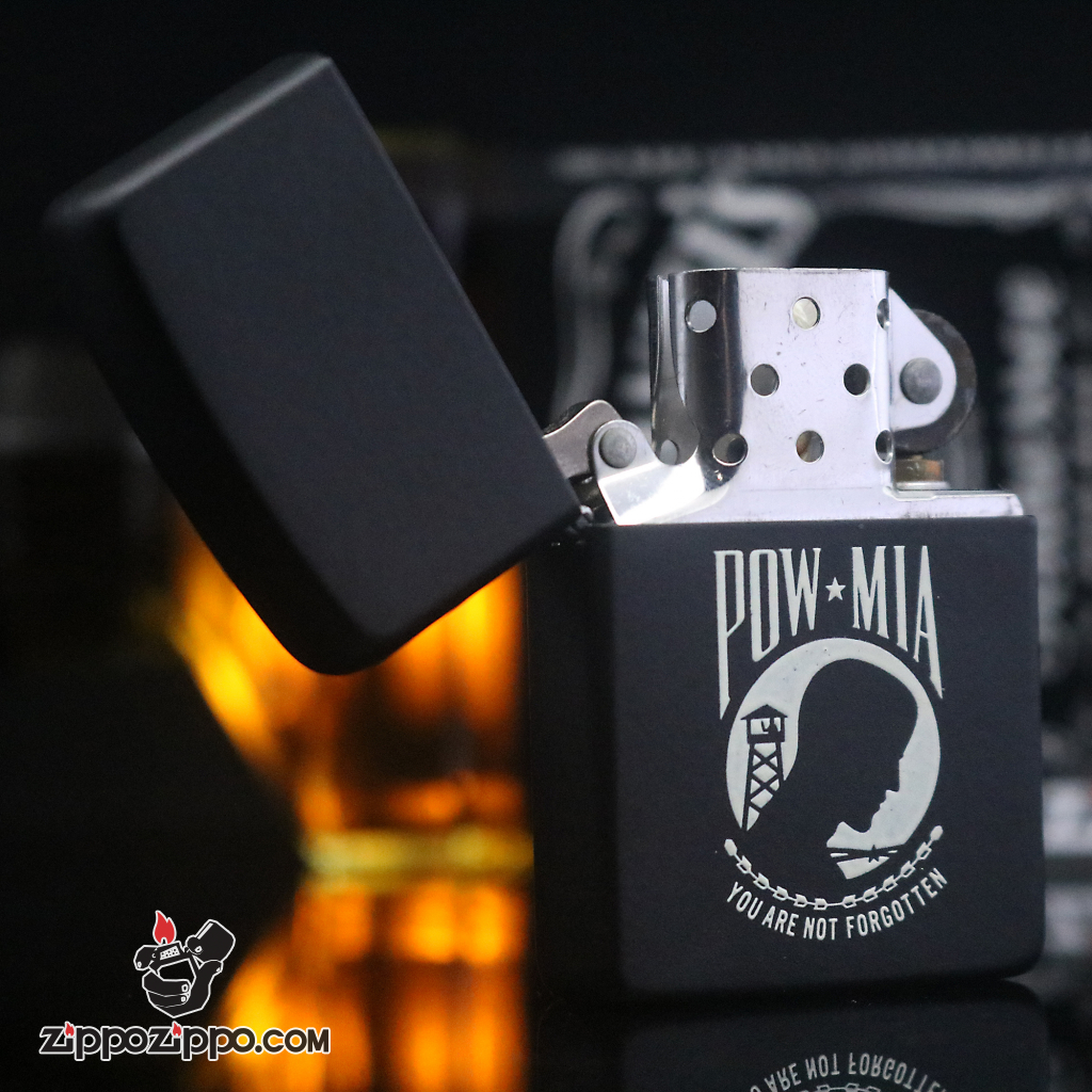 Zippo đời la mã sản xuất năm 1991 POW MIA