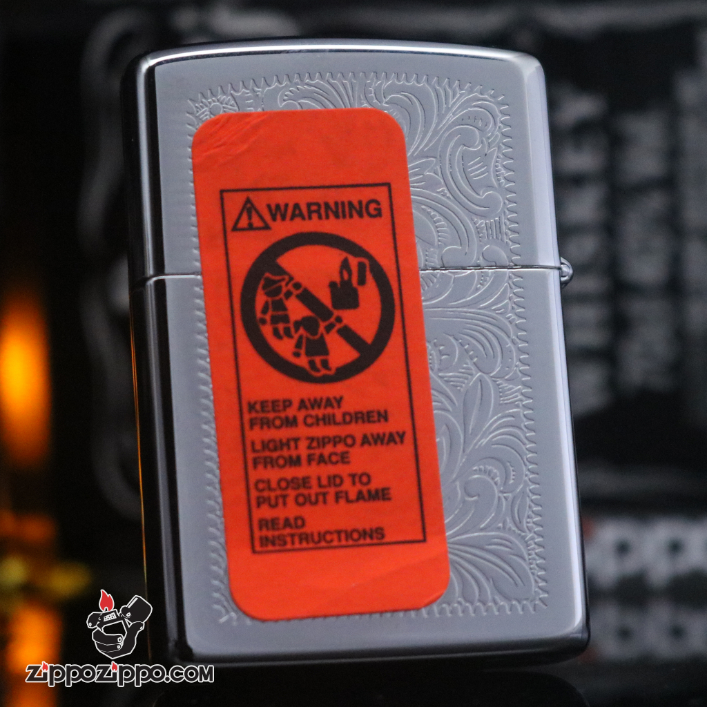 Zippo đời la mã sản xuất 1995 hoa văn ý venetian