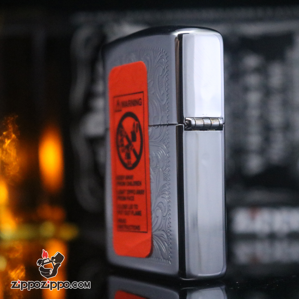Zippo đời la mã sản xuất 1995 hoa văn ý venetian