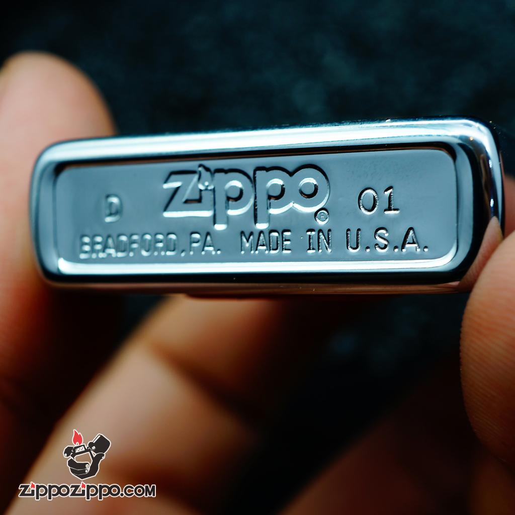Zippo đời la mã sản xuất 2001 Palmy Days