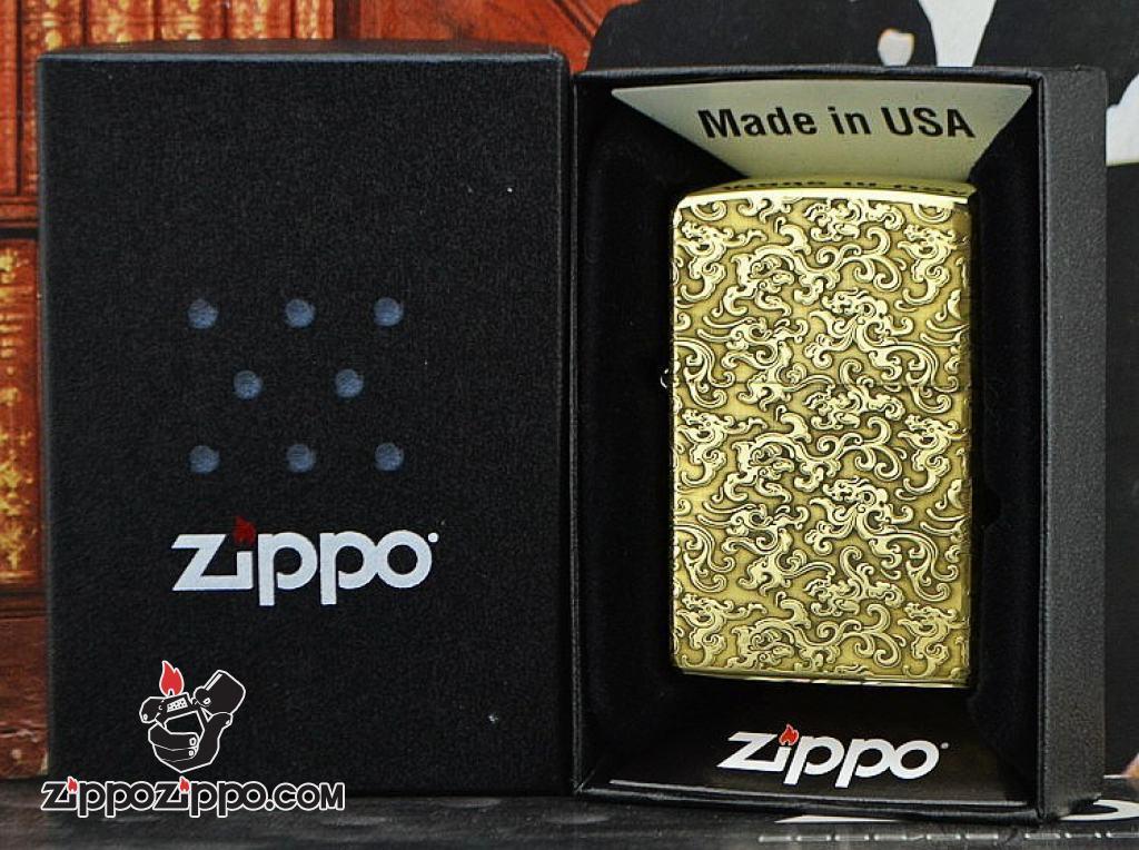 Bật lửa Zippo phiên bản chạm khắc nổi mây bao quanh