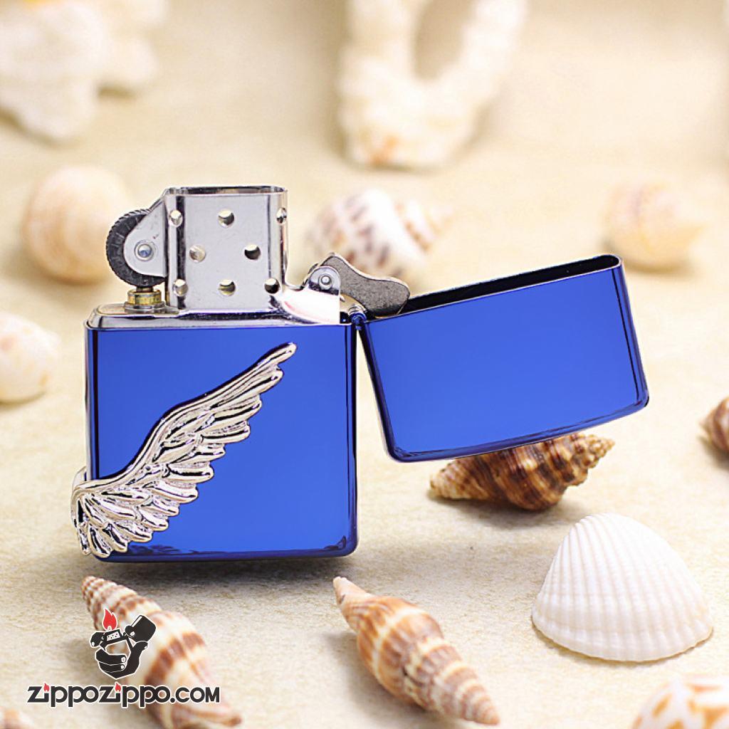 ZIPPO Angel's Wing's xuất hàn phiên bản màu xanh dòng Limited Edition XIX
