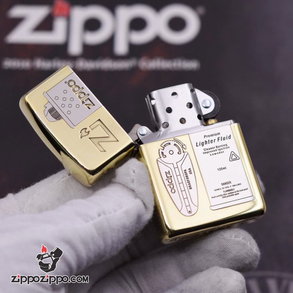 Bật Lửa Zippo Khắc Phụ Kiện Xăng Đá Lighter Fluid Bản Hai Màu Armor