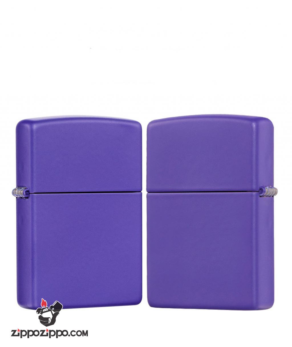Bật Lửa Zippo Sơn Màu Tím - SKU 237 – Zippo Purple Matte