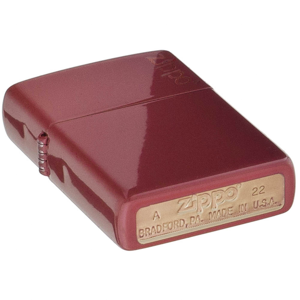 Bật Lửa Zippo Sơn Tĩnh Điện Màu Đỏ Gạch Logo Zippo- Sku 49844ZL – Zippo Red Brick Zippo Logo