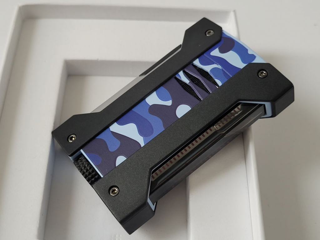 S.T. Dupont Defi Extreme Blue Camo, Camouflage Lighter 021411