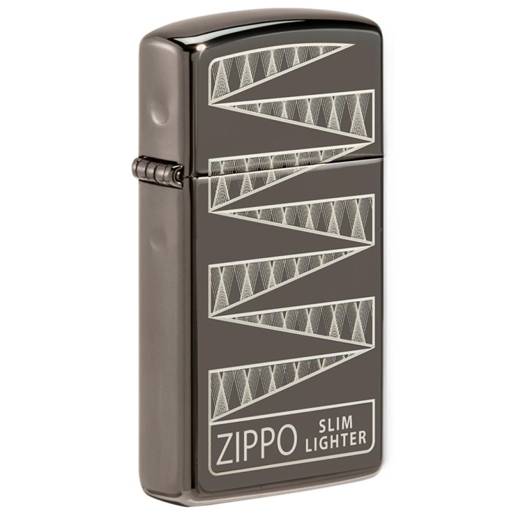 Zippo Slim Black Ice 65th Anniversary Collectible – 49709