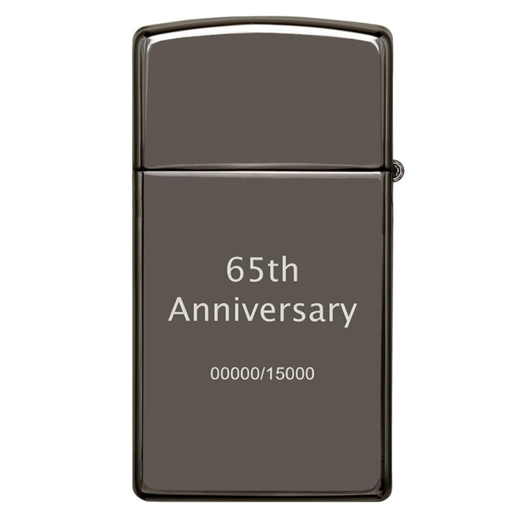 Zippo Slim Black Ice 65th Anniversary Collectible – 49709