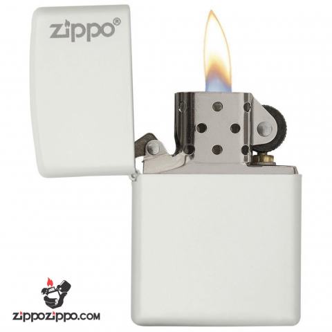 Bật lửa zippo 214ZL chính hãng màu trắng