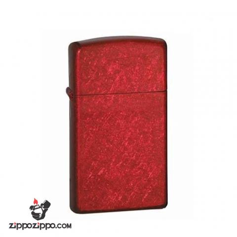 Bật Lửa Zippo Bản Nhỏ Sơn Màu Đỏ Hoàng Hôn - Logo Zippo SKU 24318 – Zippo Slim Sunset Shimmer