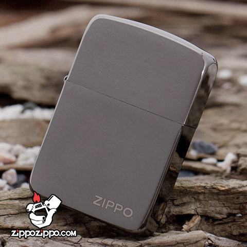 Bật Lửa Zippo 1941 - Logo Zippo SKU 24485 – Zippo Replica 1941 Black Ice with Zippo Logo