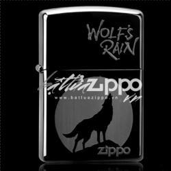 Bật lửa Zippo chính hãng đen Chó sói hú trong đêm - Mã SP: ZPC0214