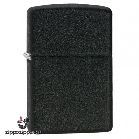 Bật Lửa Zippo Sơn Màu đen Nhám Gân - SKU 236 – Zippo Black Crackle