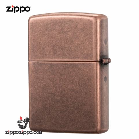 Bật Lửa Zippo Đồng Thau Mạ Đồng Đỏ Giả Cổ - Sku 301FB – Zippo Antique Copper