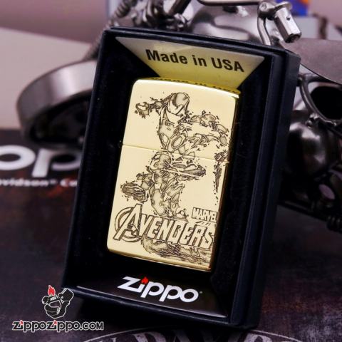 Bật lửa Zippo chính hãng đồng khắc hoa văn đối xứng amor