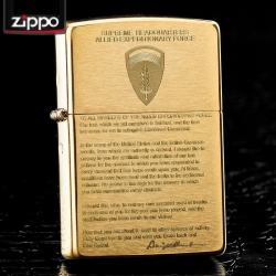 Bật lửa Zippo chính hãng đồng nhẹ khắc Eisenhower - Mã SP: ZPC0077