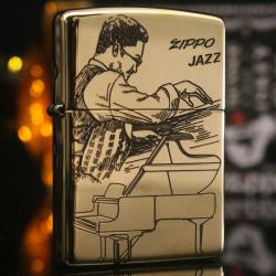 Bật lửa Zippo chính hãng Jazz đồng bản bóng - Mã SP: ZPC2252