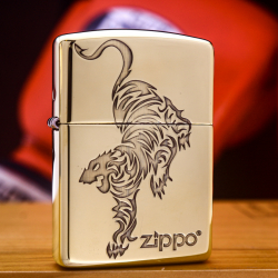 Bật Lửa zippo chính hãng khắc hổ - Mã SP: ZPC0056-254