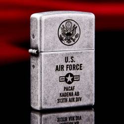 Bật Lửa Zippo Chính Hãng Khắc Quân Đội U.S AIR FORCE Mạ Antique Silver - Mã SP: ZPC2935