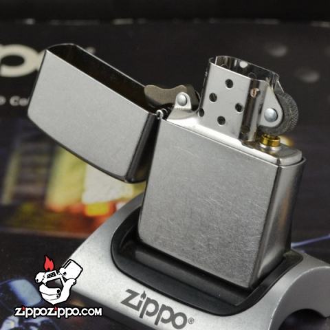 Bật Lửa Zippo Mạ Chrome Xước Bụi - SKU 207 – Zippo Street Chrome
