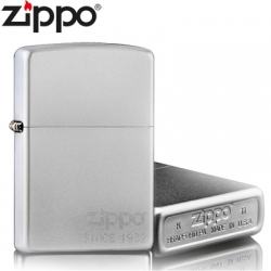 Bật Lửa Zippo Mạ Chrome Ánh Satin - Logo Zippo SKU 205ZL – Zippo Satin Chrome Zippo Logo - Mã SP: ZPC0017