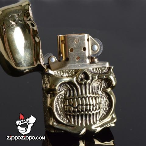 Bật lửa Zippo Chính hãng nguyên khổi Ghost Rider Demon Skull tin Cangyin
