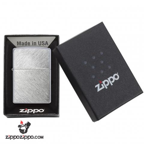 Zippo 24648  chính hãng phiên bản xước đan chéo