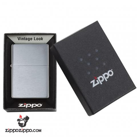 bật lửa Zippo chính hãng Vintage bạc xước 1937