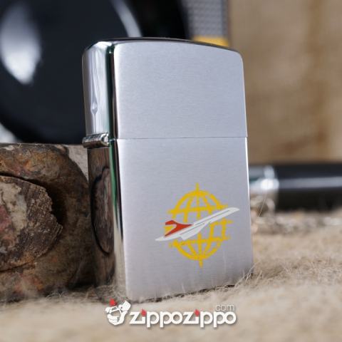 bật lửa zippo cổ logo máy bay sản xuất năm 1990